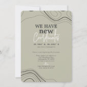 Moderne nieuwe coördinaten Groene beweging Aankondiging (Voorkant)