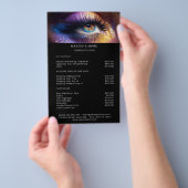Moderne, nieuwe foto Glitter Salon Prijslijst Flyer (Hand)