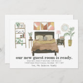 Moderne nieuwe gastkamer klaar voor slaapkamer Bew Aankondiging (Voorkant / Achterkant)