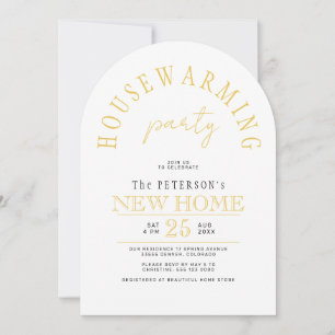 Moderne nieuwe huis housewarming party kaart