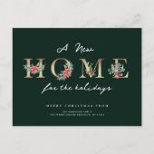 moderne nieuwe huis vakantie verhuis aankondiging briefkaart (Voorkant)