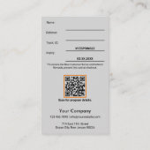 Moderne nieuwe klant korting werknemer beloning aanbevelingskaartje (Achterkant)