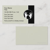 Moderne nieuwe massageVisitekaartjes Visitekaartje (Voorkant / Achterkant)