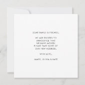 Moderne Nieuwe Nest Home Change of Address Moving Aankondiging (Achterkant)