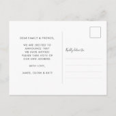 Moderne Nieuwe Nest Home Change of Address Moving Aankondigingskaart (Achterkant)