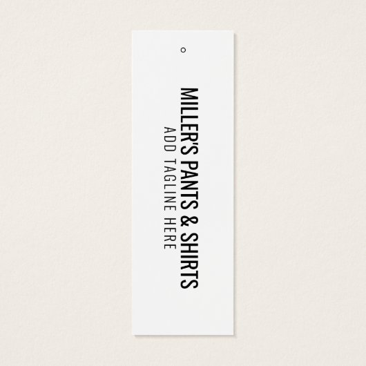 Moderne nieuwe prijs Bedrijfsnaam Hang Label Mini Visitekaartjes (Achterkant)