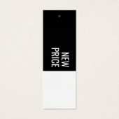 Moderne nieuwe prijs Bedrijfsnaam Hang Label Mini Visitekaartjes (Voorkant)