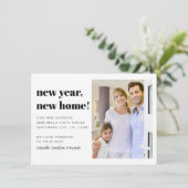 Moderne nieuwe startfoto verplaatsen aankondiging (Staand voorkant)