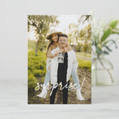 Moderne Nieuwe Tante/Grootouders/Nana Zwangerschap Aankondiging (Staand voorkant)