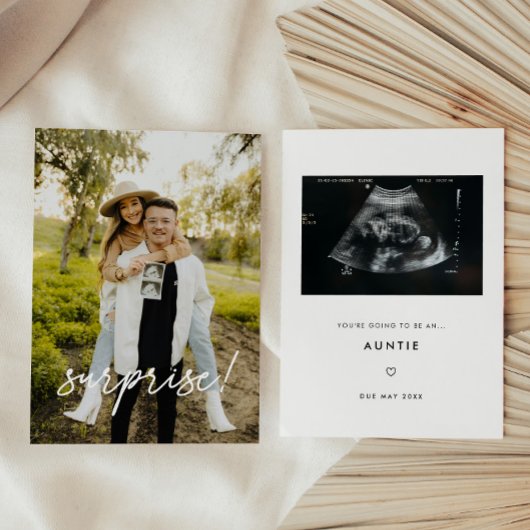 Moderne Nieuwe Tante/Grootouders/Nana Zwangerschap Aankondiging