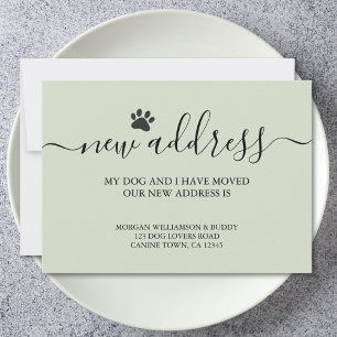 Moderne Nieuwe Thuis Calligraphy Lichtgroene Verhu Aankondiging