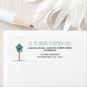 Moderne nieuwe thuisbasis we verplaatsen het retou etiket (Insitu)