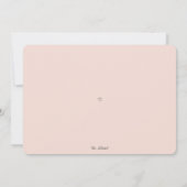 Moderne, nieuwe thuiskalligrafie Rust Moving Aankondiging (Achterkant)