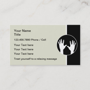 Moderne Nieuwe Visitekaartjes voor Massagesalon