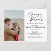 Moderne nieuwe wedloop wijziging plannen DatumR Briefkaart (Voorkant)