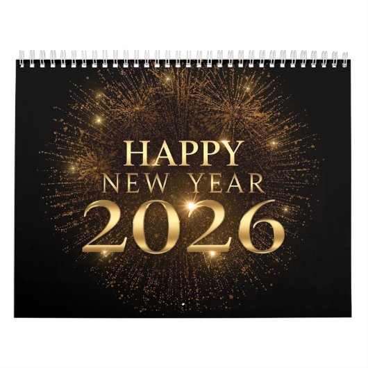 moderne nieuwejaars 2026 wandkalender kalender (Hoes)