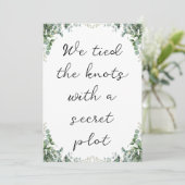 Moderne Nieuwgehuwden Elopement aankondigingen (Staand voorkant)