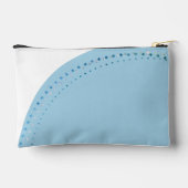 Moderne Nieuwigheid Aangepaste Naam Blauw & Wit Etui (Achterkant)