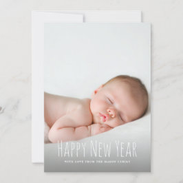 Moderne Nieuwjaar fotovakantie Feestdagenkaart