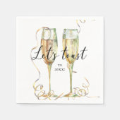 Moderne Nieuwjaar Party Papier Servet (Voorkant)