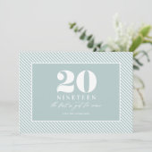 Moderne nieuwjaar typografische vakantie feestdagenkaart (Staand voorkant)