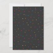 Moderne Nieuwjaars Eenvoudige Aftelling Confetti (Achterkant)