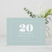 Moderne nieuwjaars typografische feestdagen feestdagenkaart (Staand voorkant)