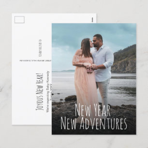 Moderne nieuwjaarsdag - Moederfoto's Feestdagenkaart