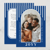 Moderne Nieuwjaarskaart Bericht op Achterkant Feestdagenkaart (Voorkant / Achterkant)