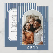 Moderne Nieuwjaarskaart Bericht op Achterkant Feestdagenkaart (Voorkant / Achterkant)