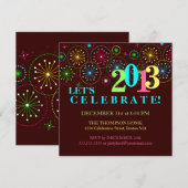 Moderne nieuwjaarsuitnodiging voor nieuwkomers kaart (Voorkant / Achterkant)