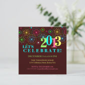 Moderne nieuwjaarsuitnodiging voor nieuwkomers kaart (Staand voorkant)