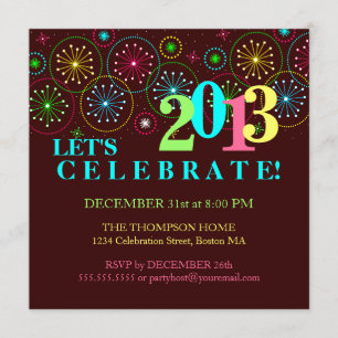 Moderne nieuwjaarsuitnodiging voor nieuwkomers kaart