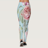 Moderne nieuwkomers Elegant floral and Flamingo Leggings (Achterkant)