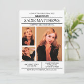 Moderne Nieuwsbrief Foto Afstuderen Kaart (Staand voorkant)