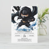 Moderne Ninja Martial Arts Verjaardag Kaart (Staand voorkant)