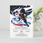 Moderne Ninja Martial Arts Verjaardag Kaart (Staand voorkant)