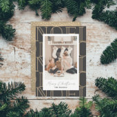 Moderne NOEL-kerstfeestdag fotokaart Kaart