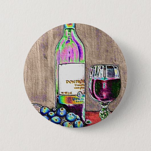 Moderne nog levende kunst van wijn en Button van d (Voorkant)