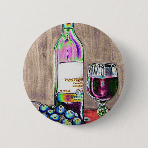 Moderne nog levende kunst van wijn en Button van d