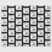 Moderne Noir 30e Verjaardag Couture Inpakpapier (Vlak)
