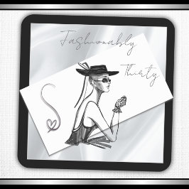 Moderne Noir Glamoureuze 30e Verjaardag Vierkante Sticker