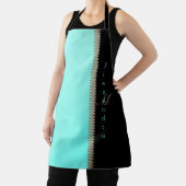 Moderne noir kant en rits illusie schort (Insitu)