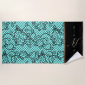 Moderne noir kant en rits illusie strandlaken (Voorkant)