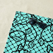 Moderne noir kant en rits illusie strandlaken (In situ)