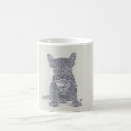 Moderne noodlijdende foto Franse Bulldog-liefhebbe Koffiemok