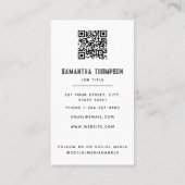 Moderne noodlijdende professionele fotografie foto visitekaartje (Achterkant)