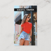 Moderne noodlijdende professionele fotografie foto visitekaartje (Voorkant)