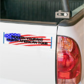Moderne Noord-Amerikaanse rondleiding Bumpersticker (Op Truck)