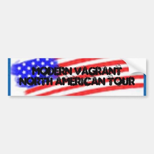 Moderne Noord-Amerikaanse rondleiding Bumpersticker (Voorkant)